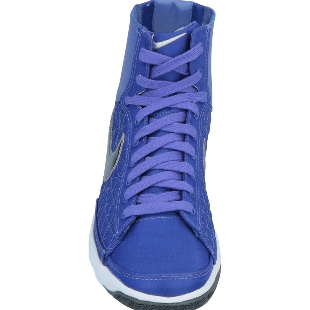 New Nike Blazer Mid Sneakers Blue Silver - Picture 5 of 8
